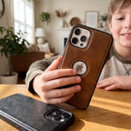 DriveLux Leather Stitch Design Case for iPhone 6–16 Series - TrendsToLife