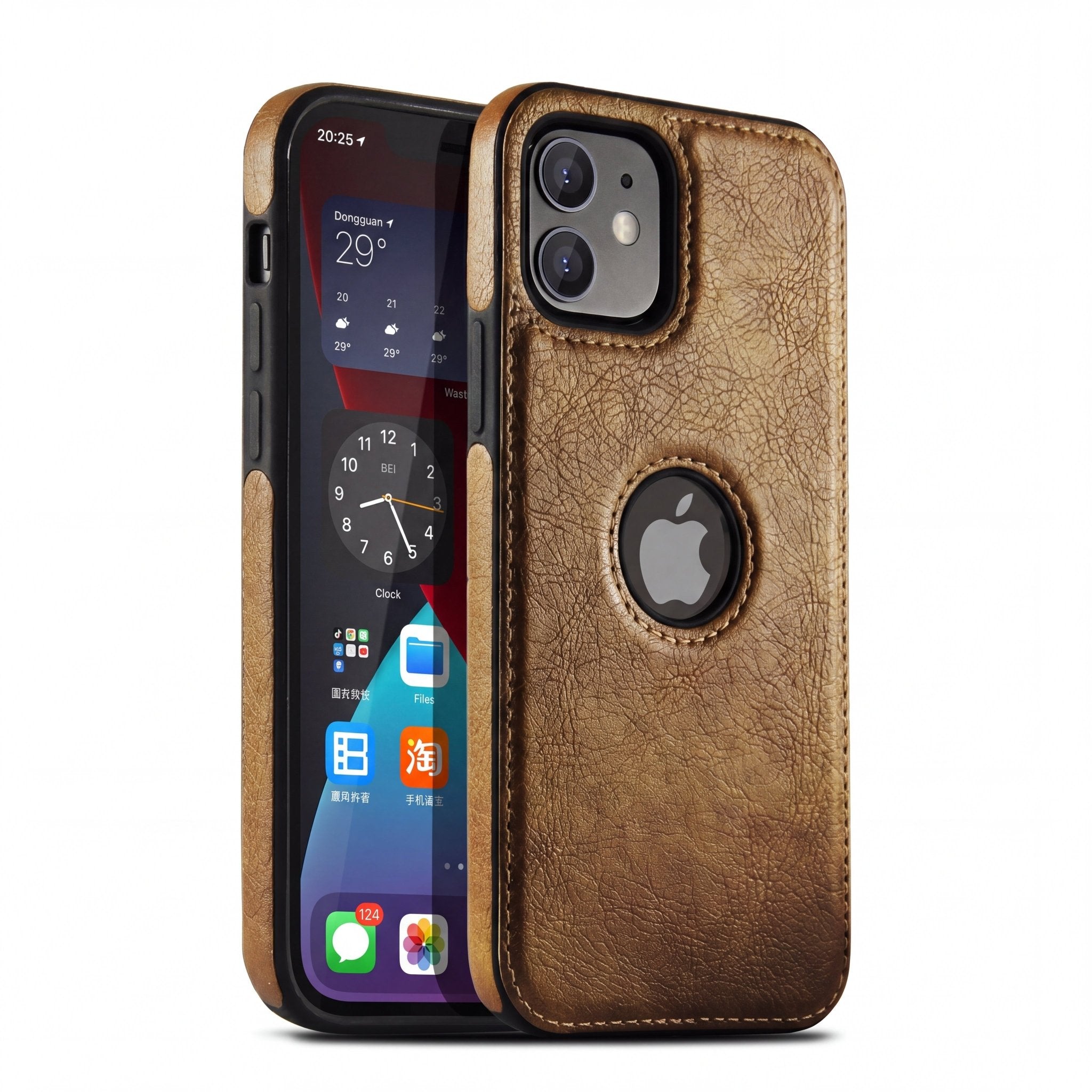 DriveLux Leather Stitch Design Case for iPhone 6–16 Series - TrendsToLife