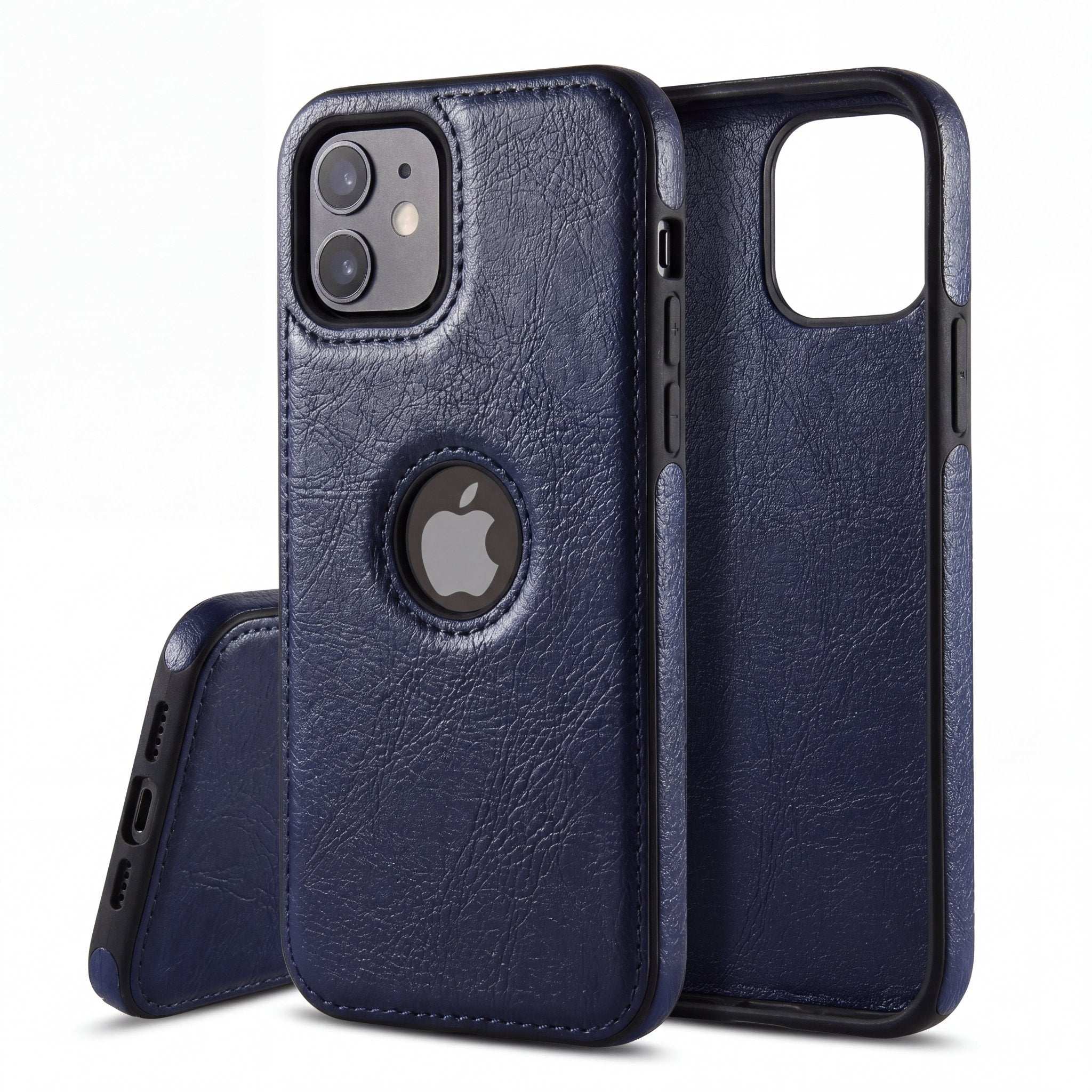 DriveLux Leather Stitch Design Case for iPhone 6–16 Series - TrendsToLife