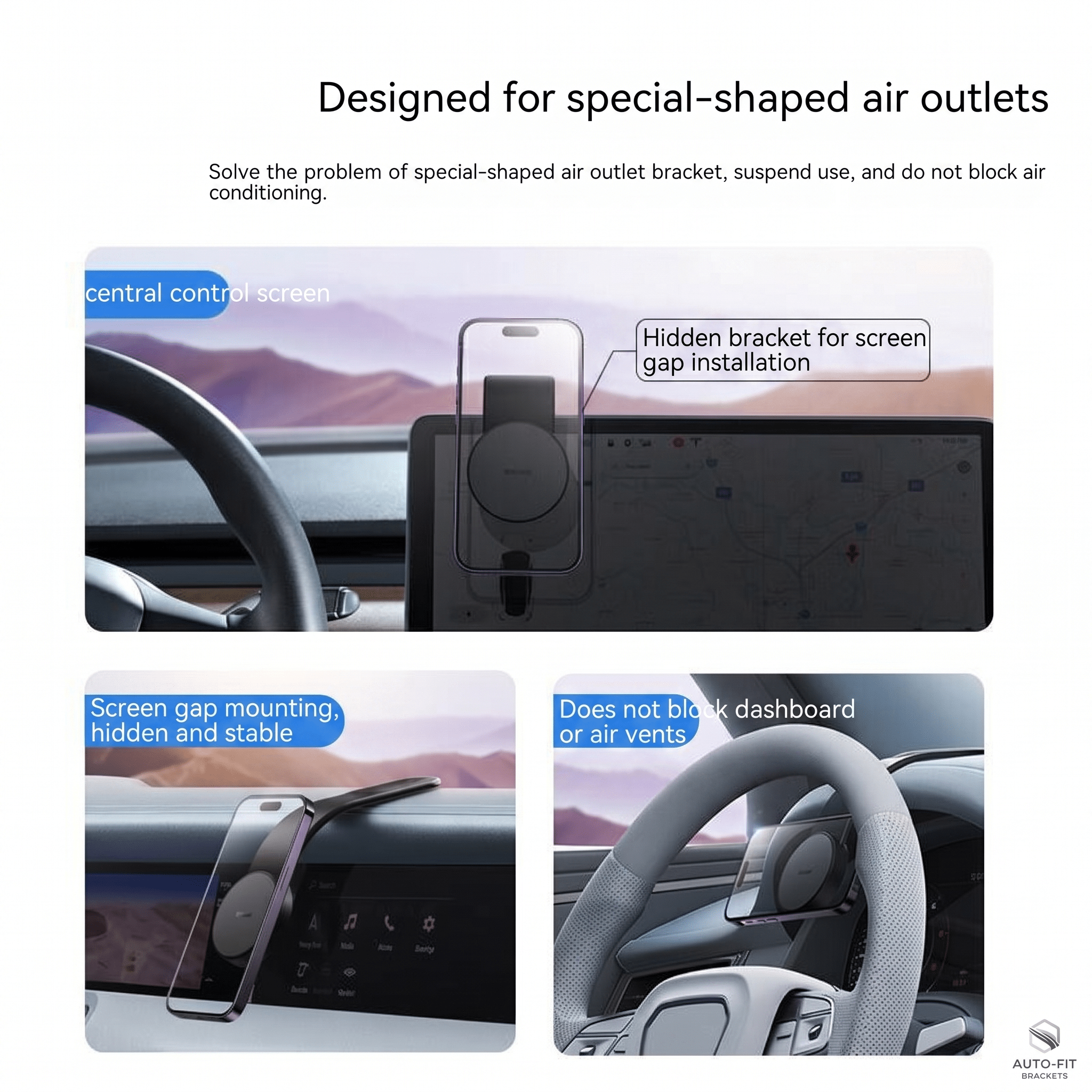 FlexCharge 15W Magnetic Wireless Charging Car Mount with Flexible Dashboard Arm - TrendsToLife
