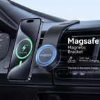 FlexCharge 15W Magnetic Wireless Charging Car Mount with Flexible Dashboard Arm - TrendsToLife