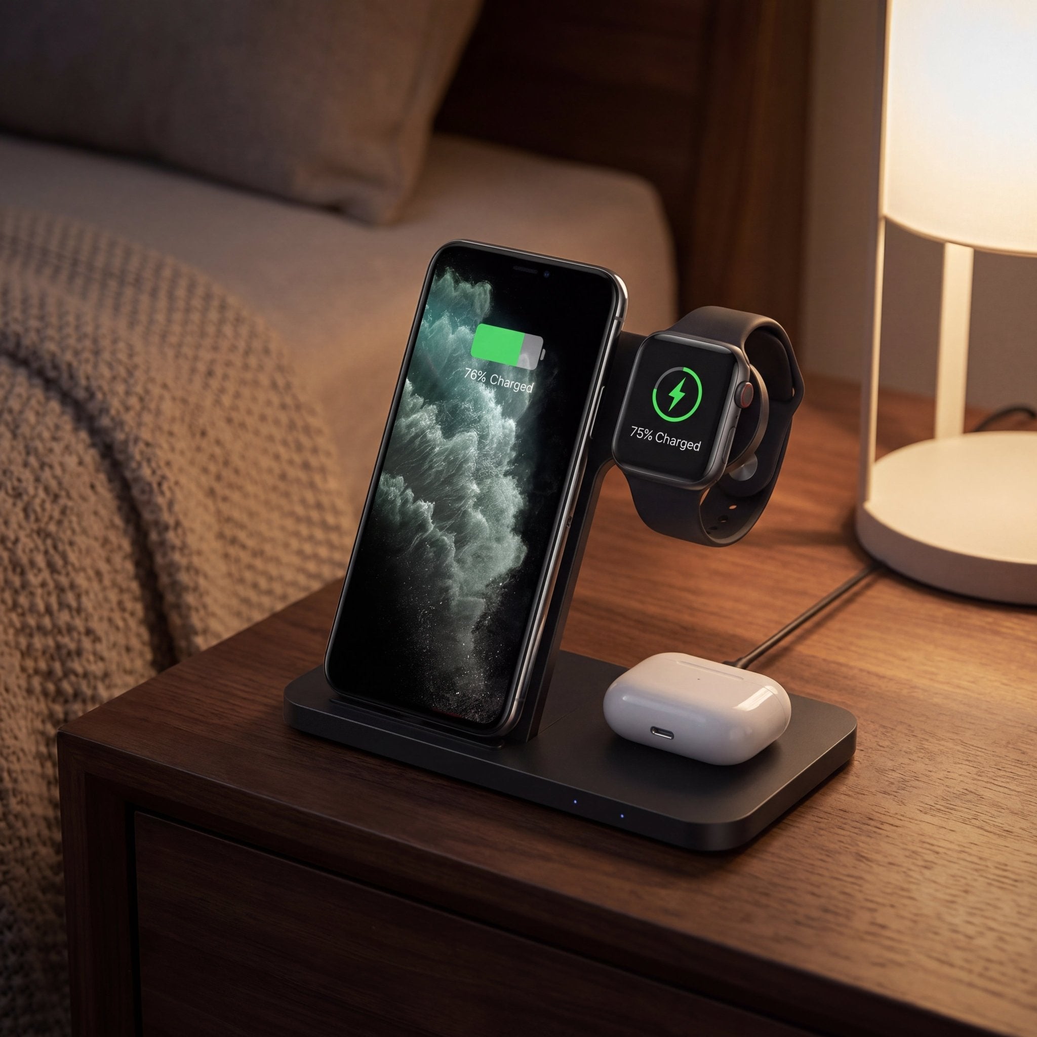 FlexCharge Travel Dock 3-in-1 Foldable Magnetic Wireless Charger 15W - TrendsToLife