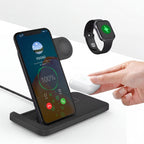 FlexCharge Travel Dock 3-in-1 Foldable Magnetic Wireless Charger 15W - TrendsToLife