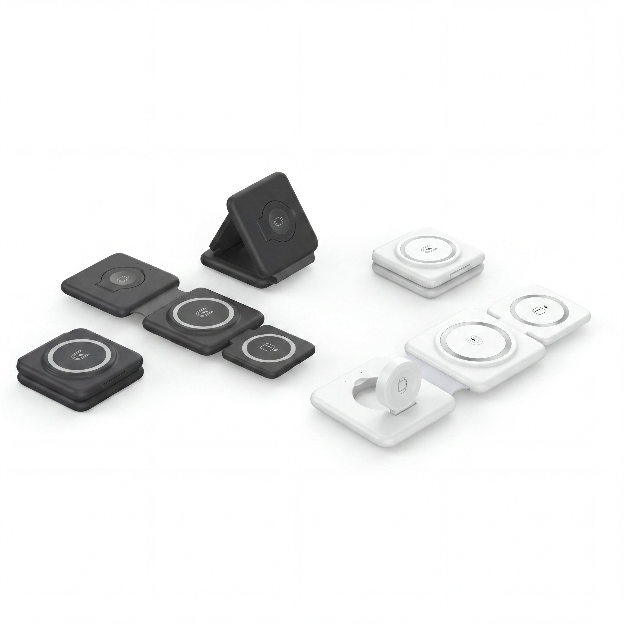 FlexCharge Trio Station 3-in-1 Foldable Magnetic Wireless Charger 15W - TrendsToLife