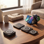 FlexCharge Trio Station 3-in-1 Foldable Magnetic Wireless Charger 15W - TrendsToLife