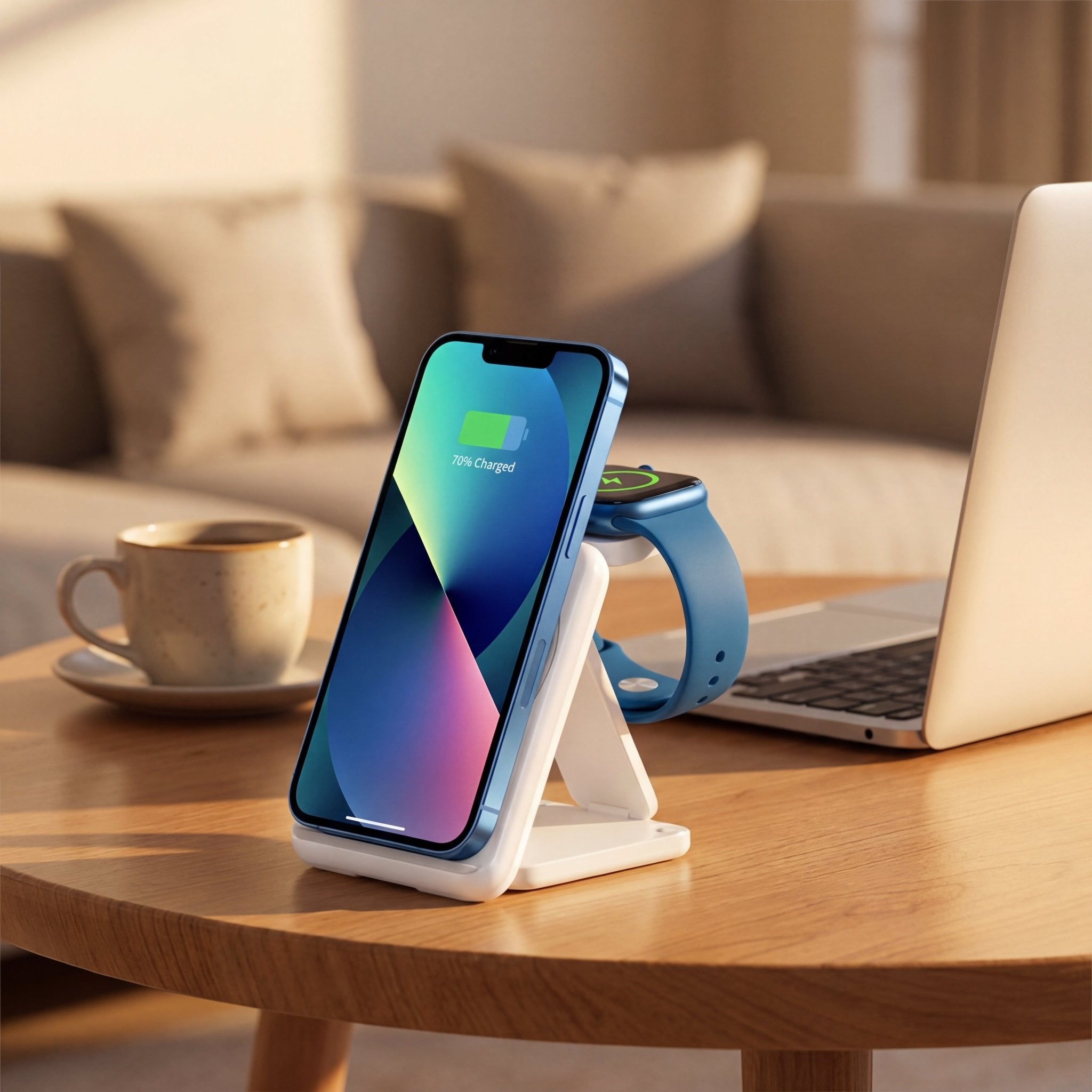 FlexCharge Trio Station 3-in-1 Foldable Magnetic Wireless Charger 15W - TrendsToLife