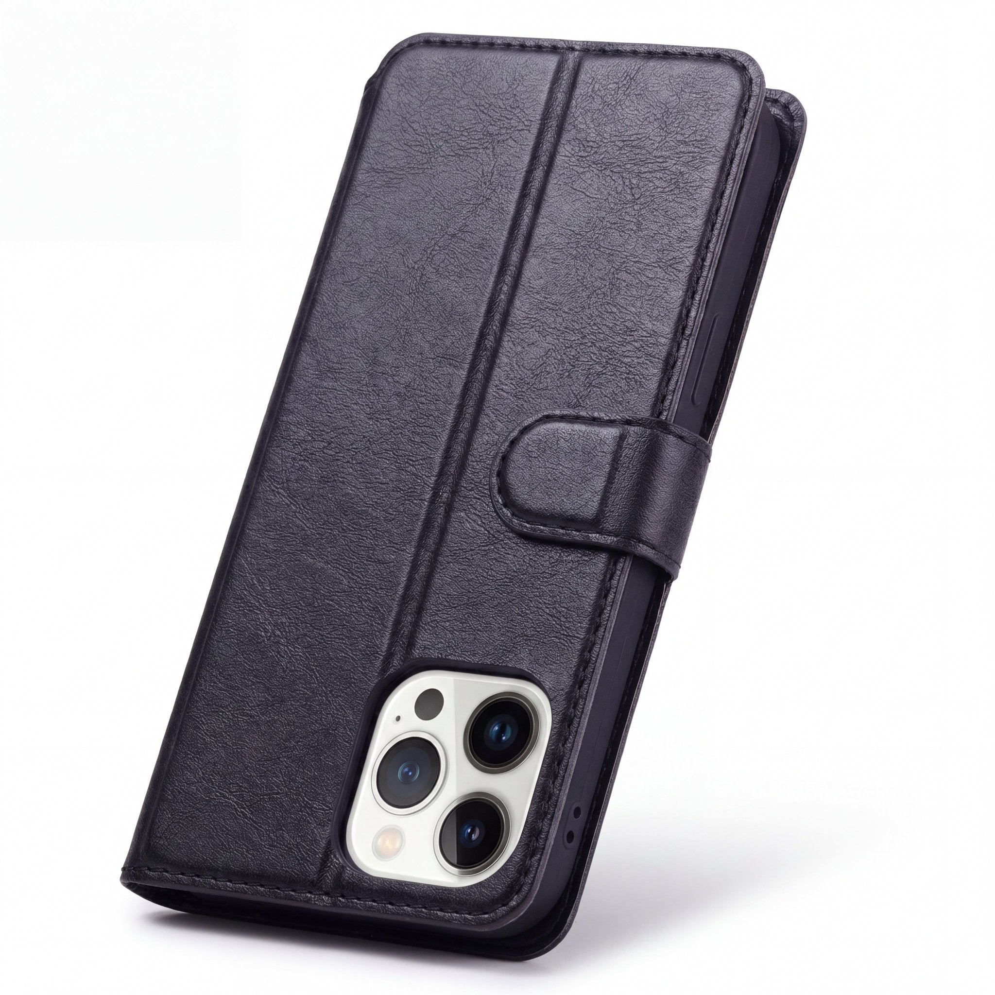 FlexCover Shockproof Leather Wallet Flip Case for iPhone 14–17 Series - TrendsToLife
