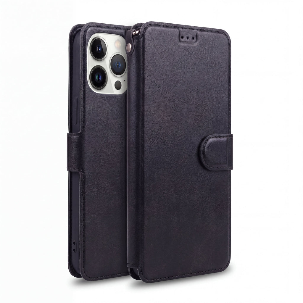 FlexCover Shockproof Leather Wallet Flip Case for iPhone 14–17 Series - TrendsToLife
