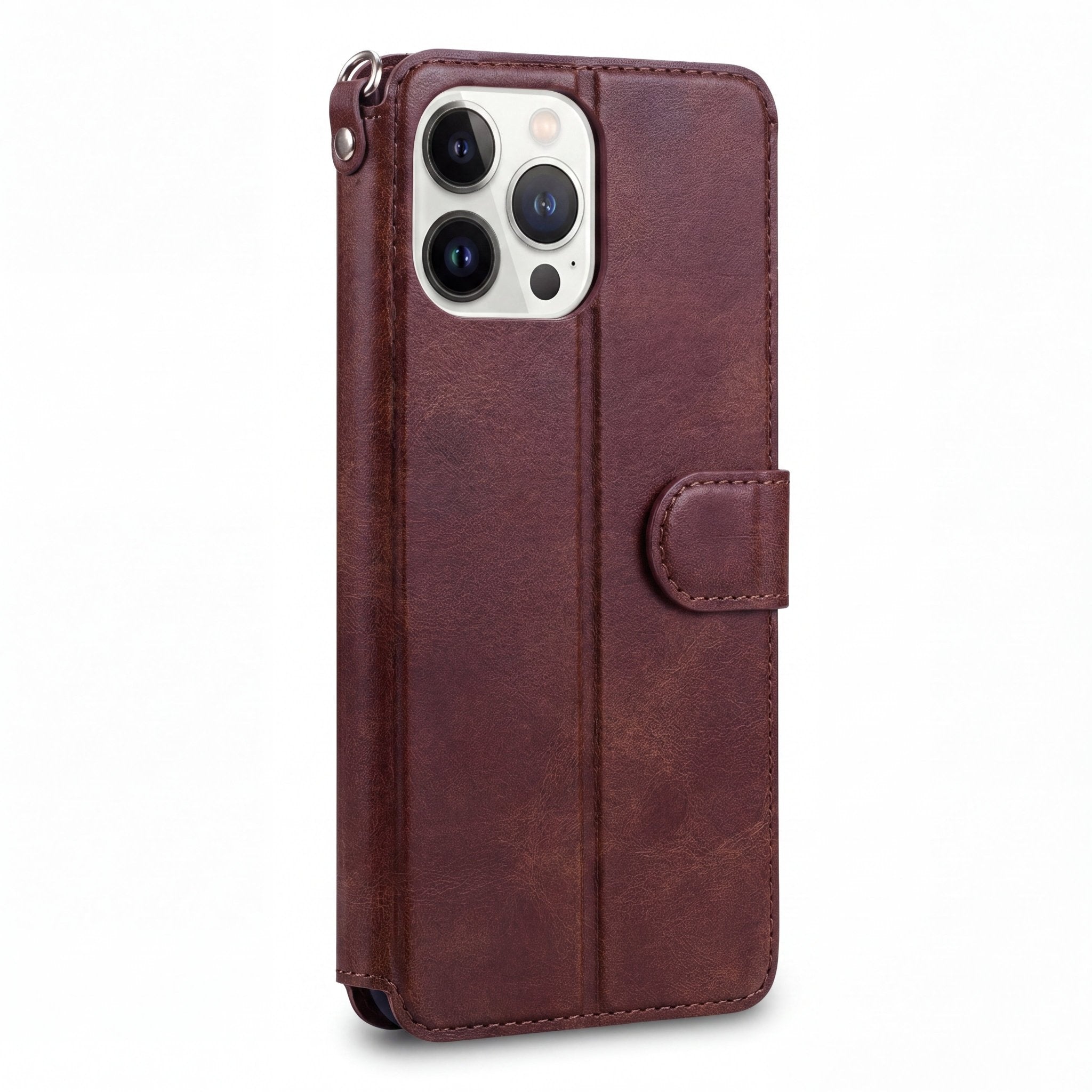 FlexCover Shockproof Leather Wallet Flip Case for iPhone 14–17 Series - TrendsToLife