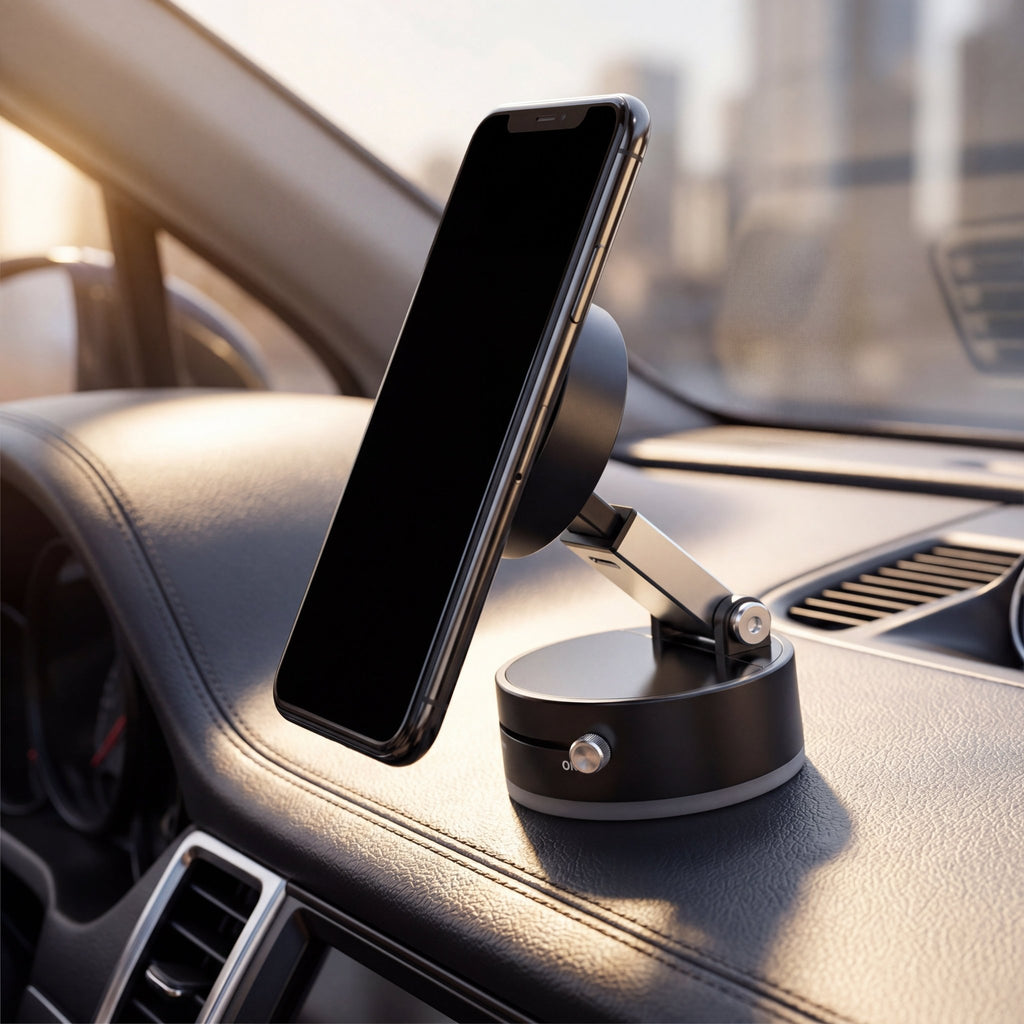 FlexGrip Foldable Magnetic Vacuum Car Phone Holder - TrendsToLife