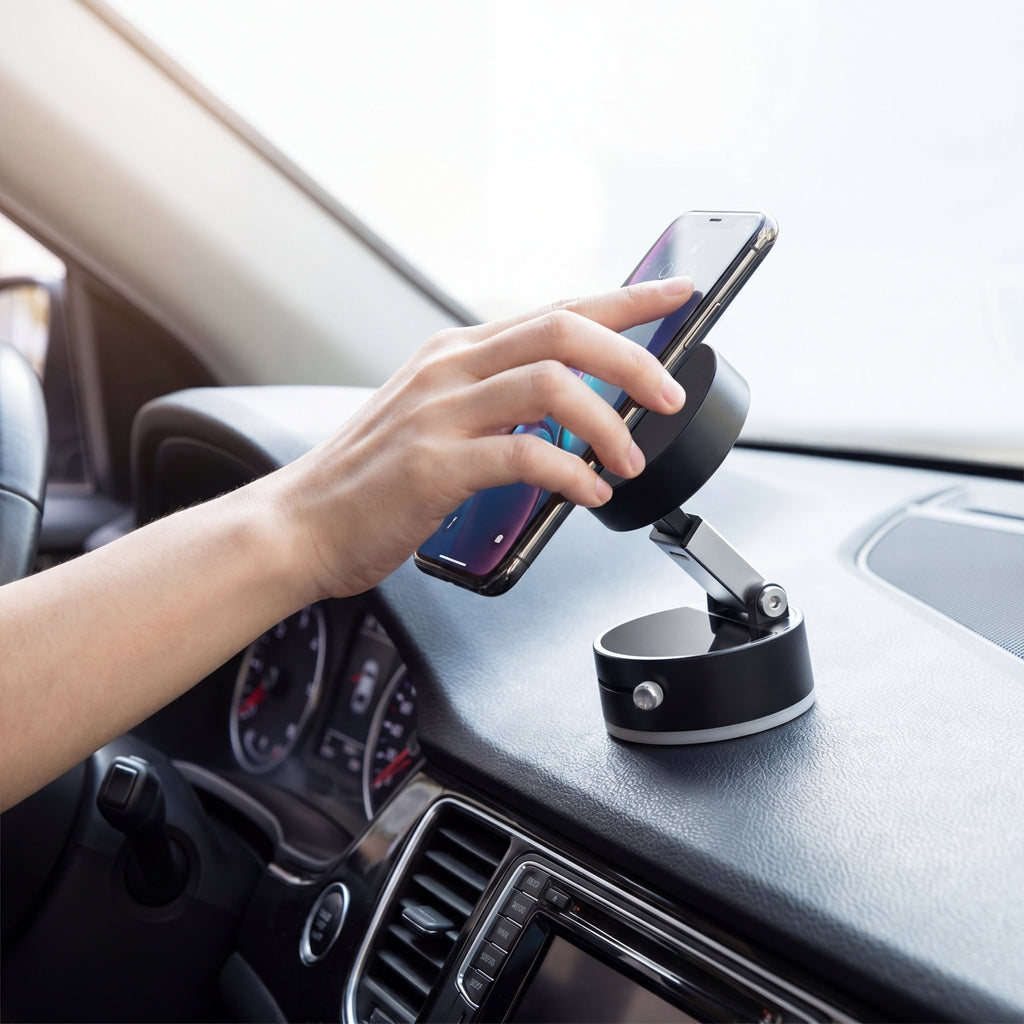 FlexGrip Foldable Magnetic Vacuum Car Phone Holder - TrendsToLife