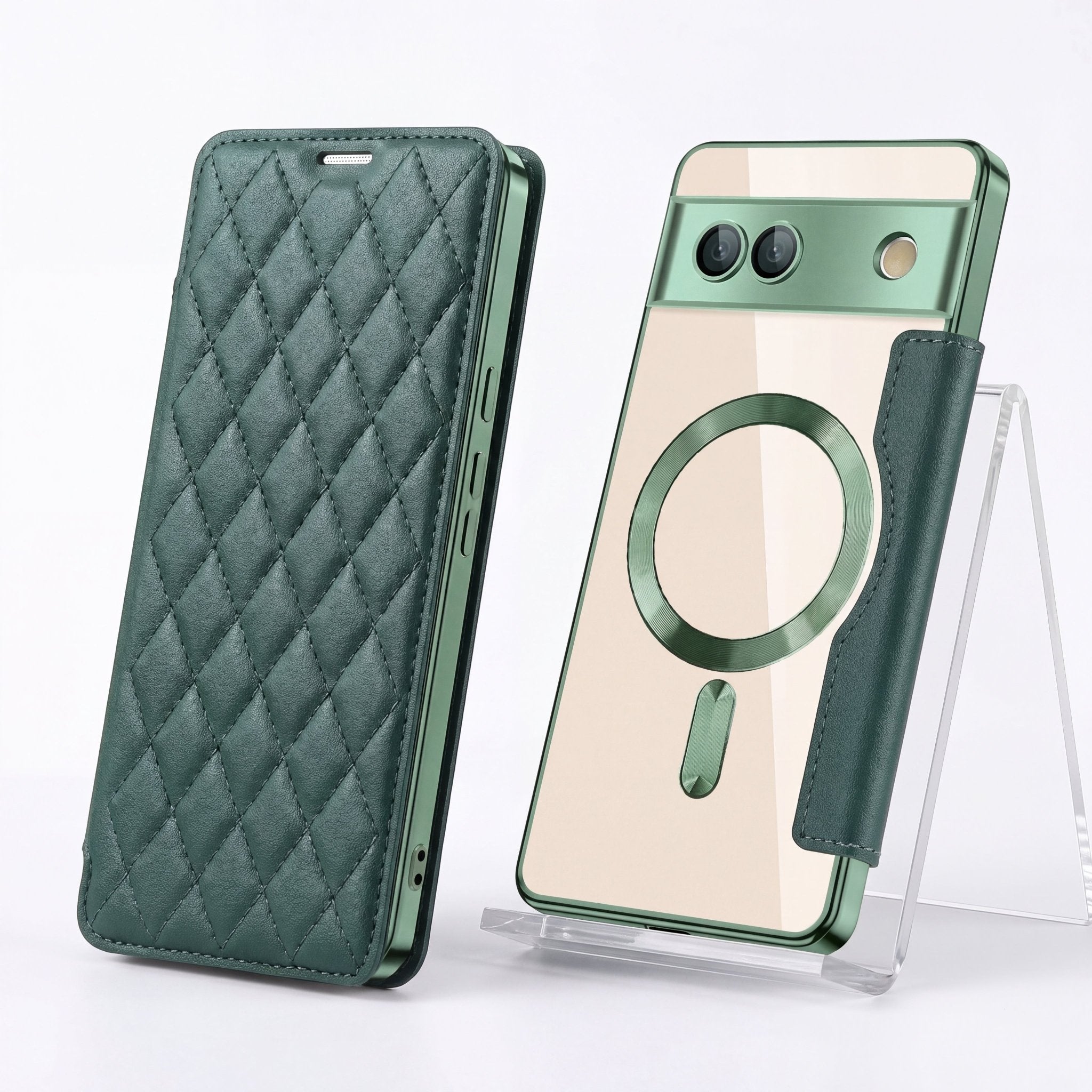 FlexStand Magnetic Leather Wallet Case for Google Pixel 7a–9 Pro XL - TrendsToLife