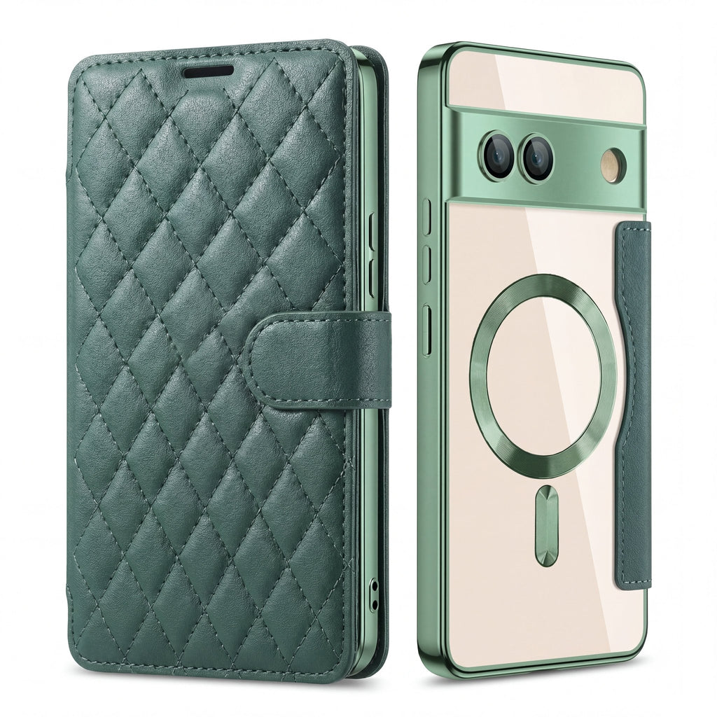 FlexStand Magnetic Leather Wallet Case for Google Pixel 7a–9 Pro XL - TrendsToLife