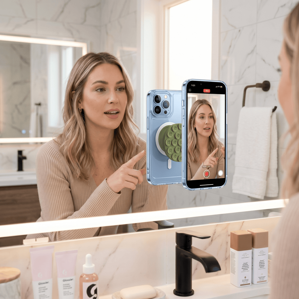 FlexStick Reusable Silicone Phone Grip with Strong Suction Pad - TrendsToLife