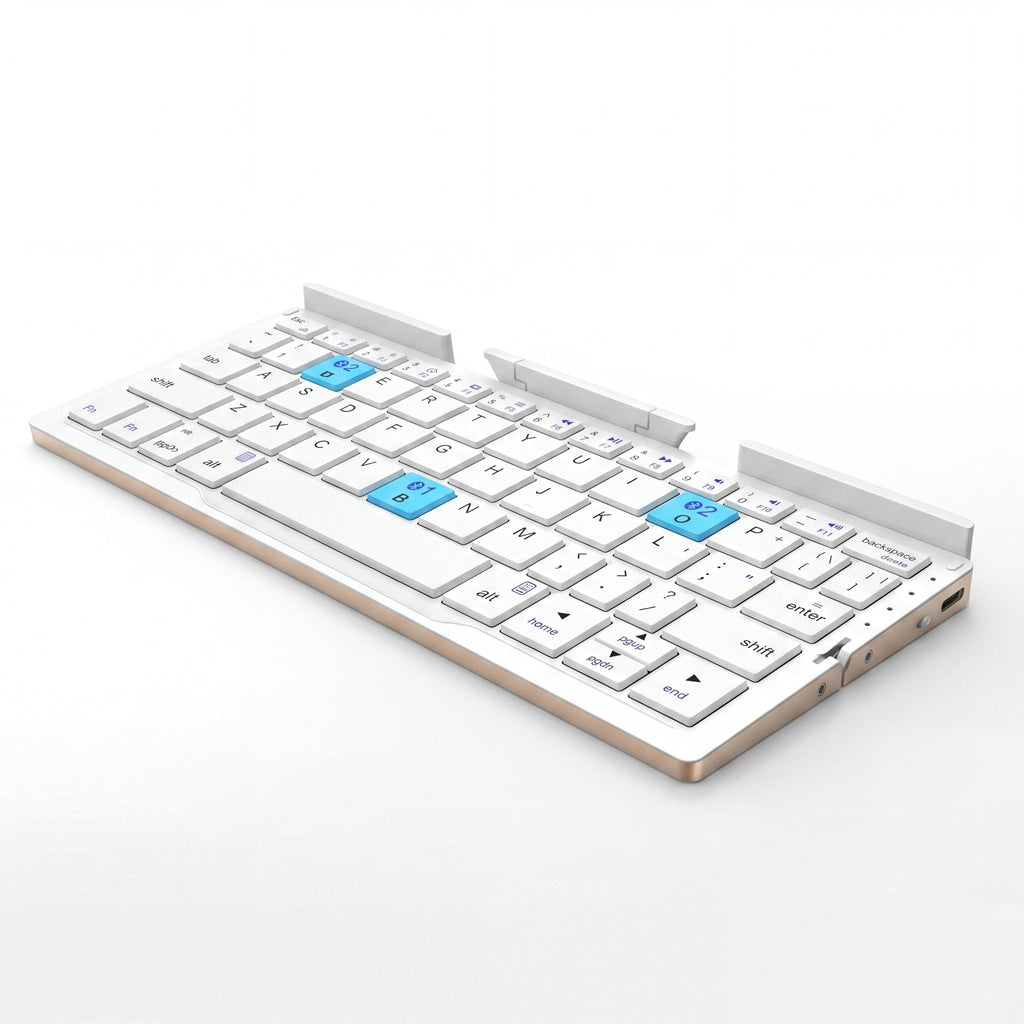 FlexType Foldable Bluetooth Travel Keyboard with Integrated Stand - TrendsToLife