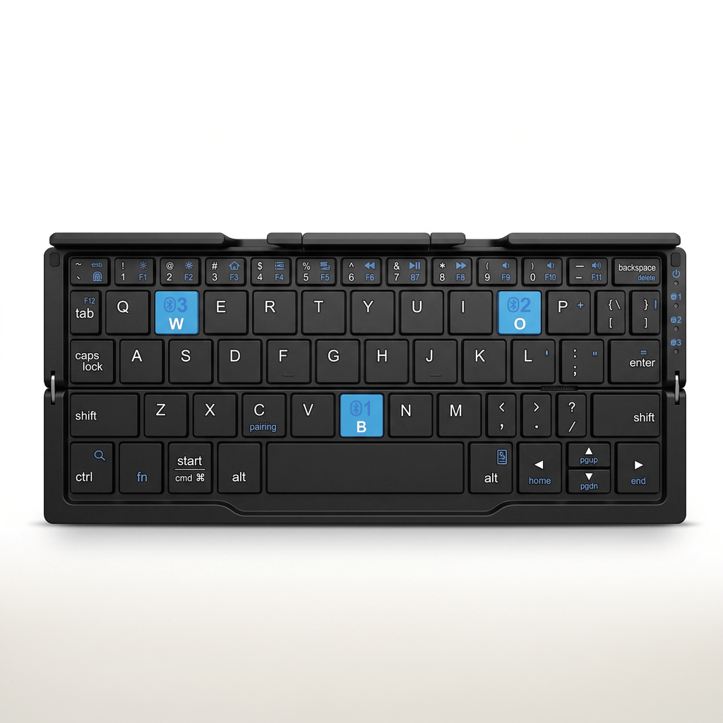 FlexType Foldable Bluetooth Travel Keyboard with Integrated Stand - TrendsToLife
