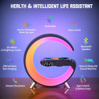 GlowWave Smart LED Lamp with Bluetooth Speaker and Wireless Charger - TrendsToLife