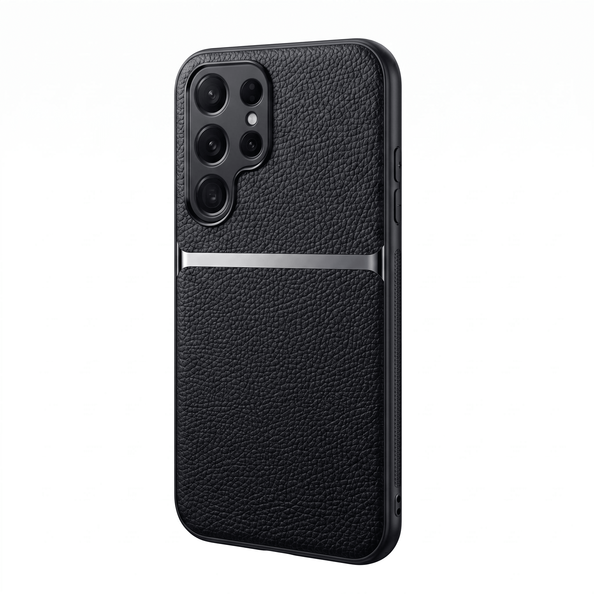 GripShield Magnetic Leather Case for Samsung Galaxy A & S Series – Litchi Pattern - TrendsToLife