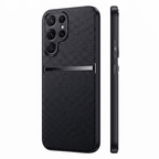 GripShield Magnetic Leather Case for Samsung Galaxy A & S Series – Litchi Pattern - TrendsToLife
