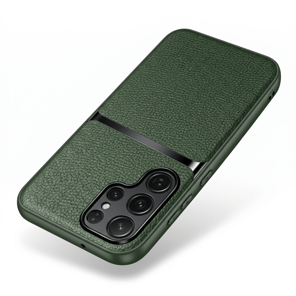 GripShield Magnetic Leather Case for Samsung Galaxy A & S Series – Litchi Pattern - TrendsToLife