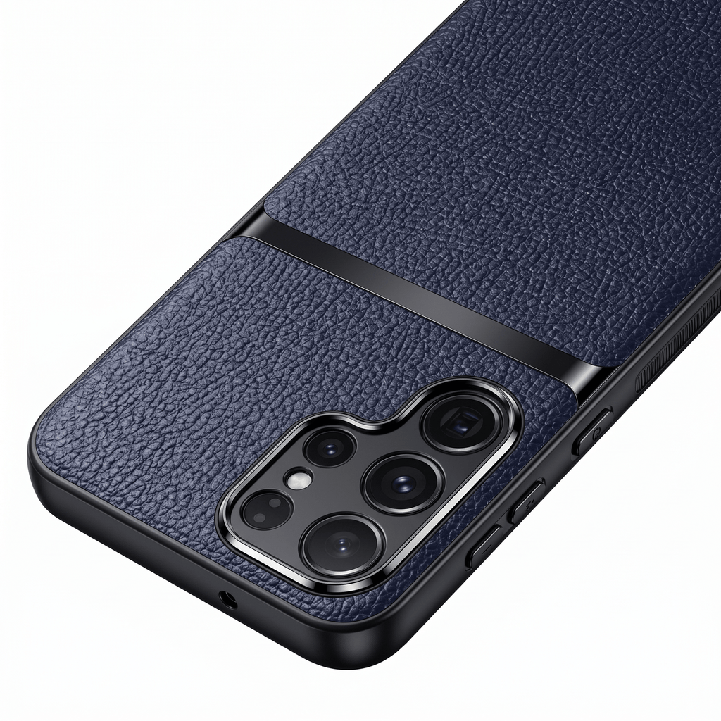 GripShield Magnetic Leather Case for Samsung Galaxy A & S Series – Litchi Pattern - TrendsToLife