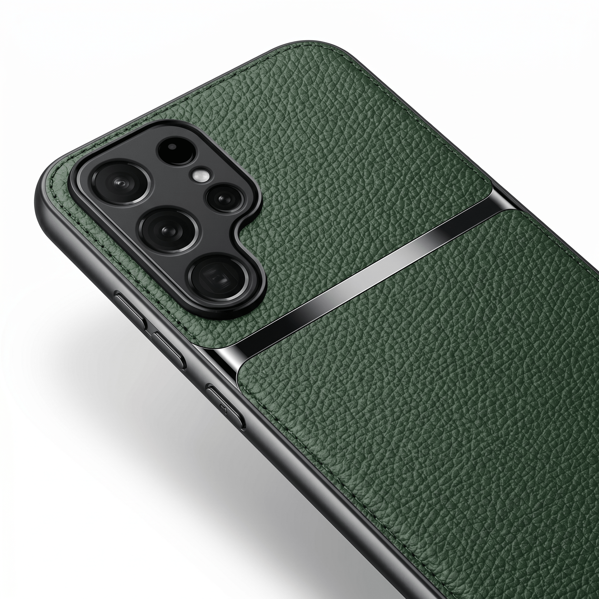 GripShield Magnetic Leather Case for Samsung Galaxy A & S Series – Litchi Pattern - TrendsToLife