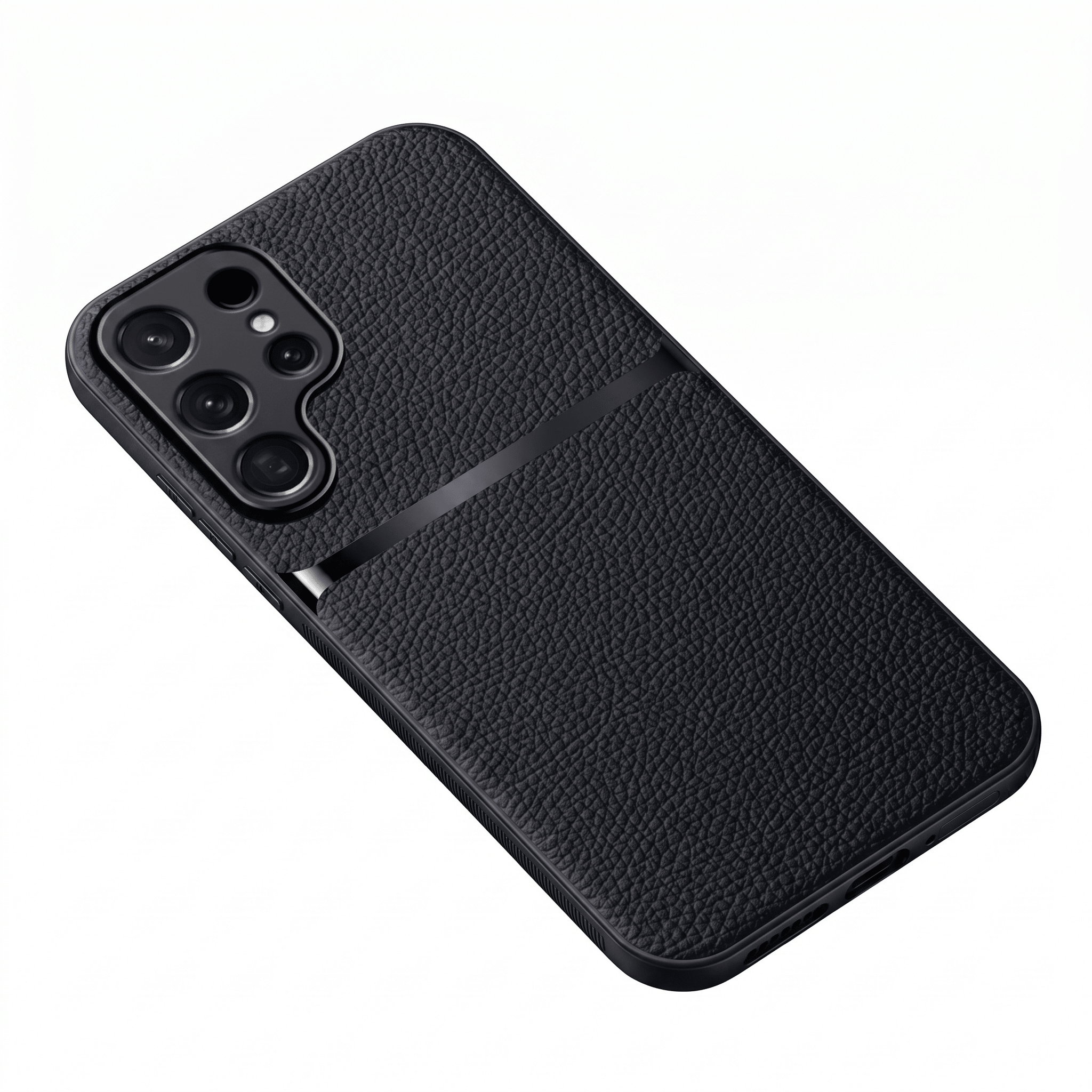 GripShield Magnetic Leather Case for Samsung Galaxy A & S Series – Litchi Pattern - TrendsToLife