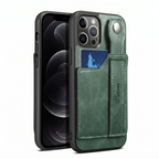 GripWallet Leather Wallet Case for iPhone 12–15 Series – Card Holder & Ring Stand - TrendsToLife