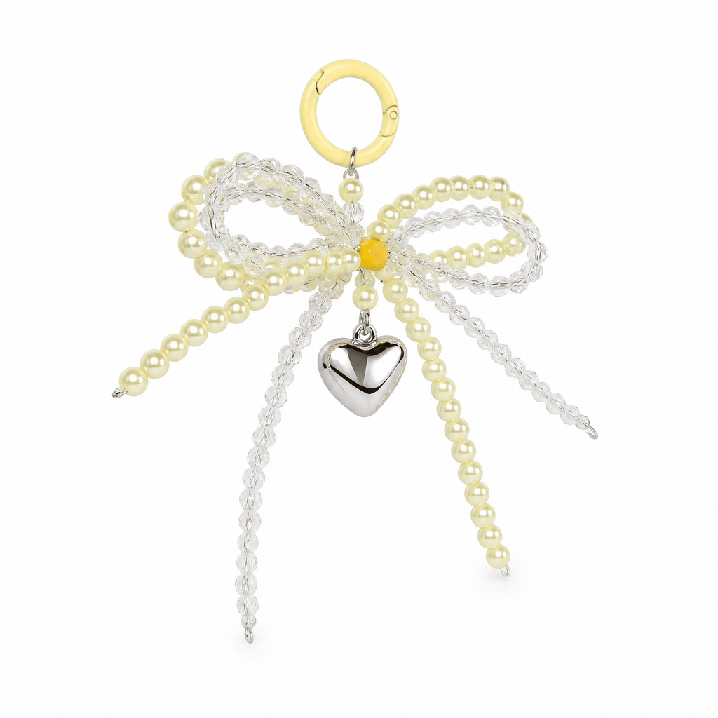 Heart Bead Bag Charm Keychain - TrendsToLife