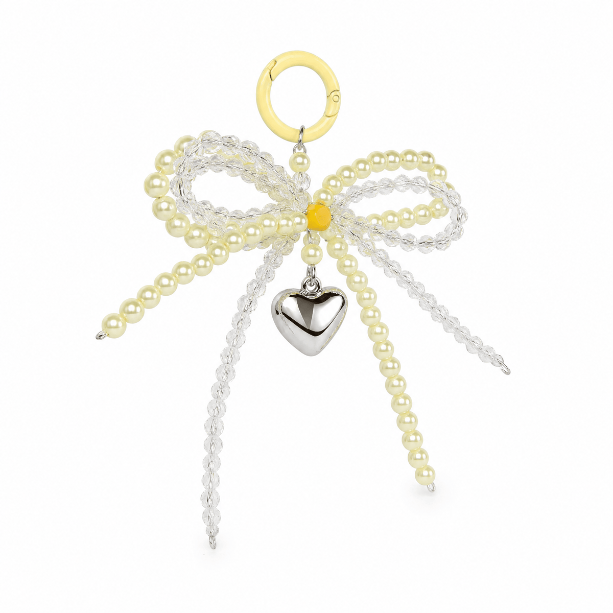Heart Bead Bag Charm Keychain - TrendsToLife