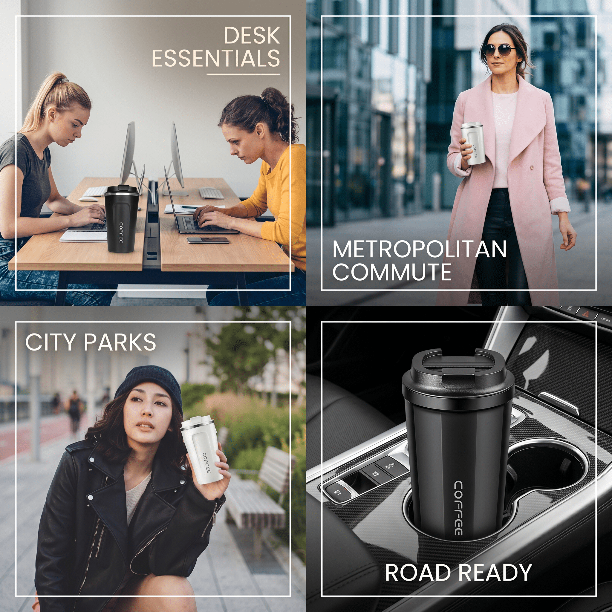 HeatLock Travel Mug – Vacuum Insulated Stainless Steel Thermos Cup – 380–510ml - TrendsToLife