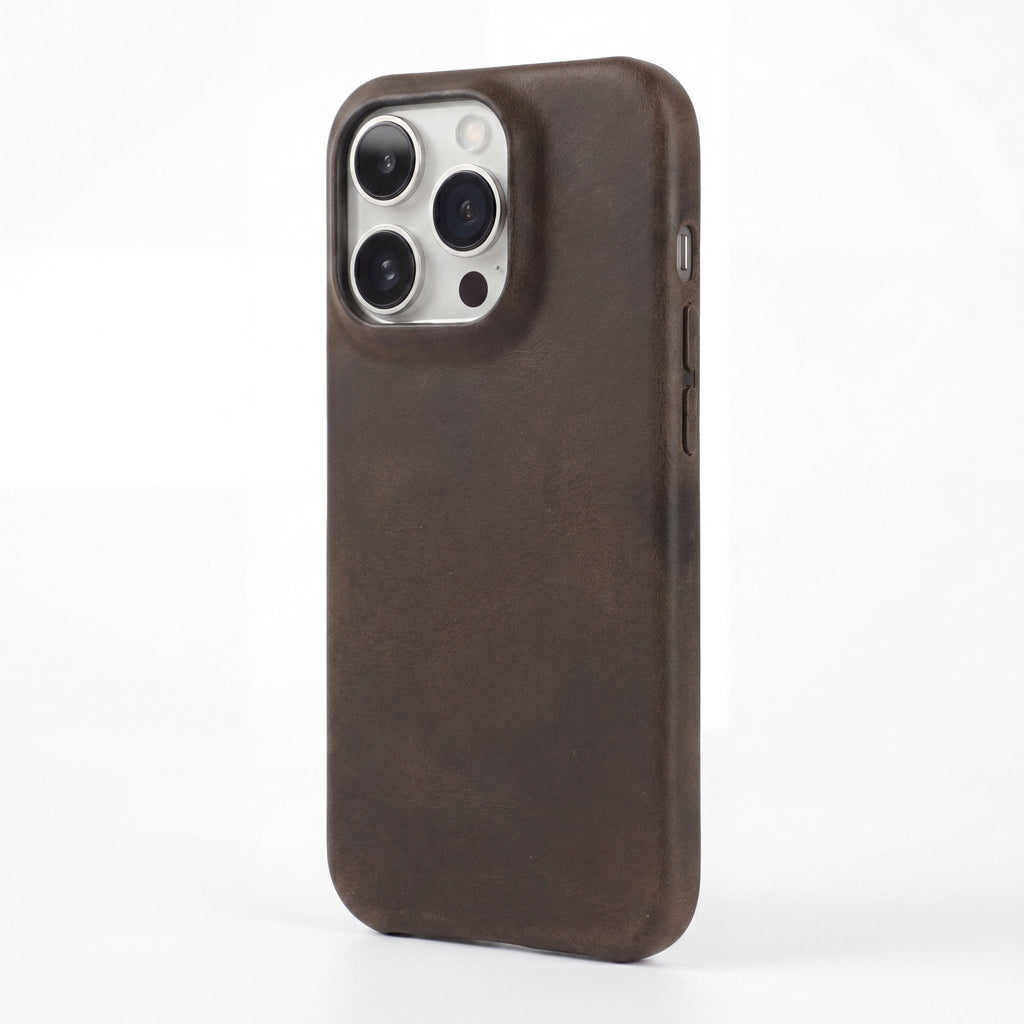 HeritageGrip Vintage Leather Case for iPhone 13–17 Series – Crazy Horse Leather - TrendsToLife