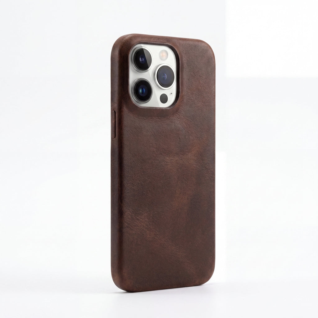 HeritageGrip Vintage Leather Case for iPhone 13–17 Series – Crazy Horse Leather - TrendsToLife