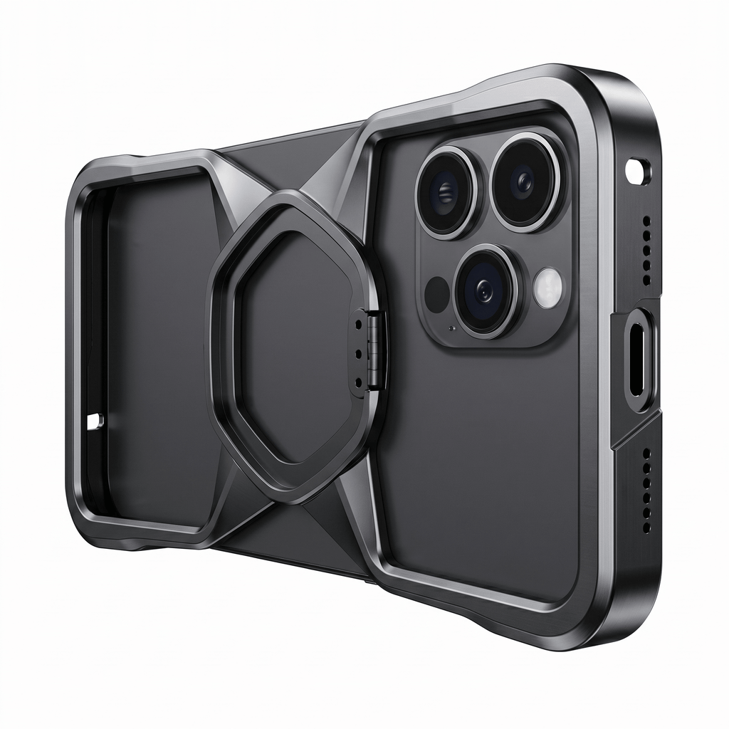 HexaGrip Magnetic Ring Stand Case for iPhone 14 Series – Heat Dissipation Design - TrendsToLife