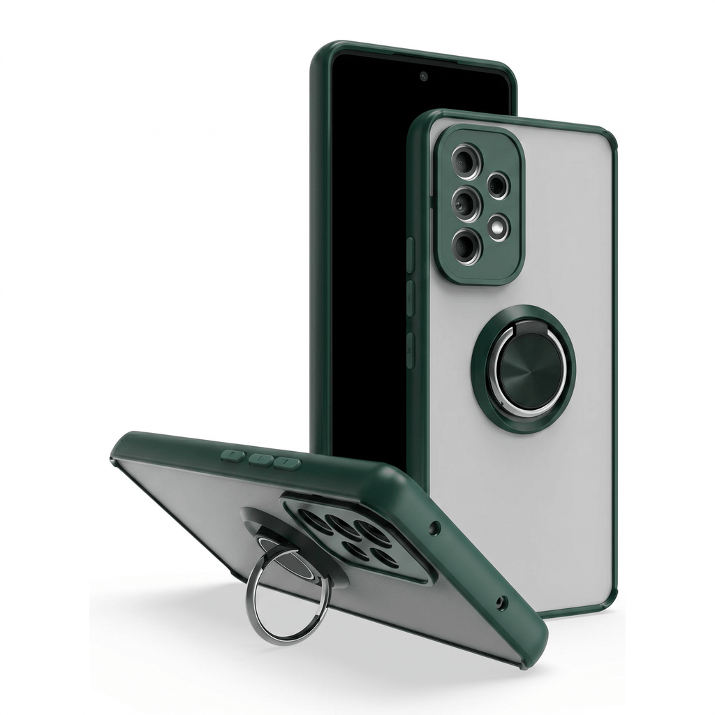HoldSecure Ring Case – Matte Shockproof Ring Stand Case – Samsung Galaxy A32 - TrendsToLife
