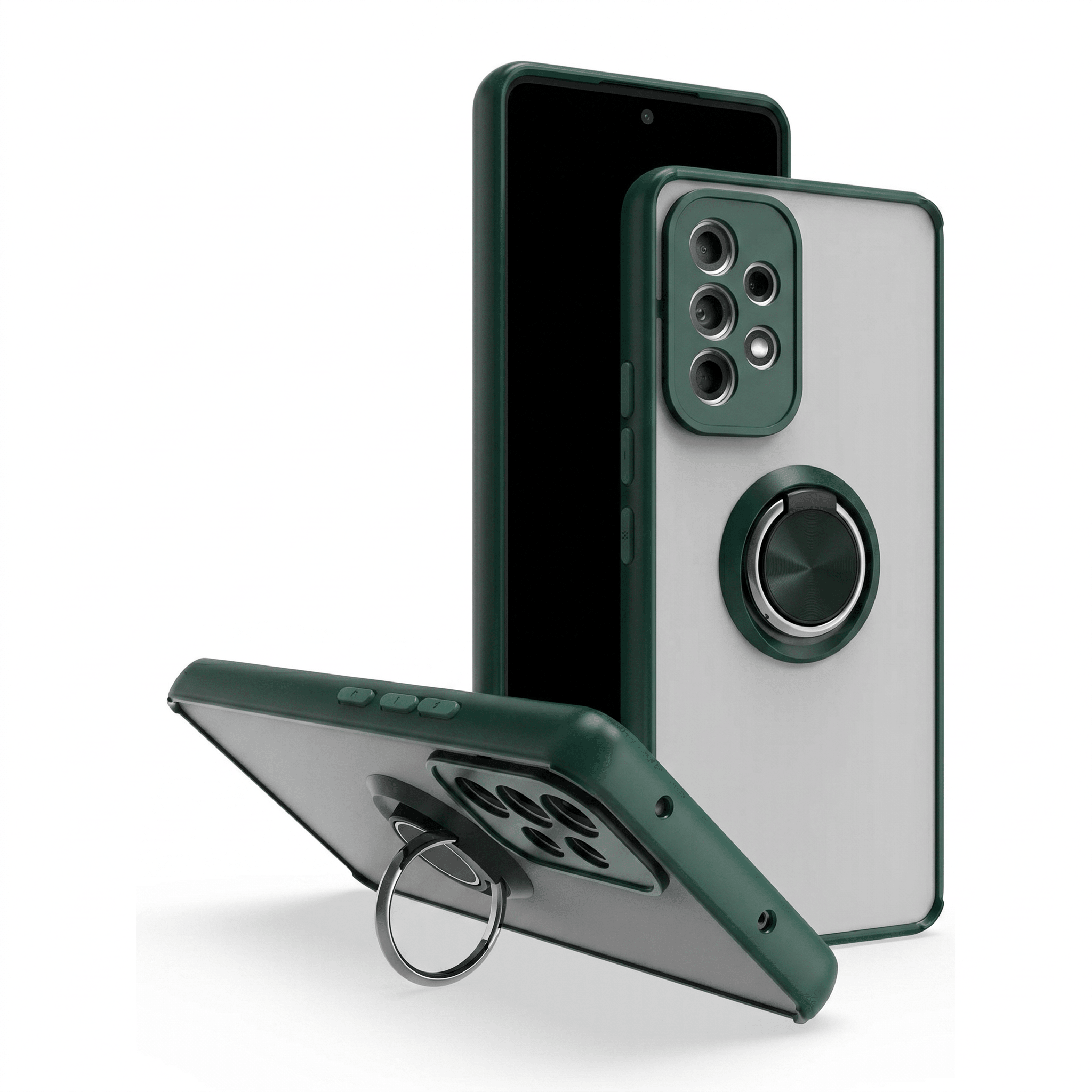 HoldSecure Ring Case – Matte Shockproof Ring Stand Case – Samsung Galaxy A32 - TrendsToLife