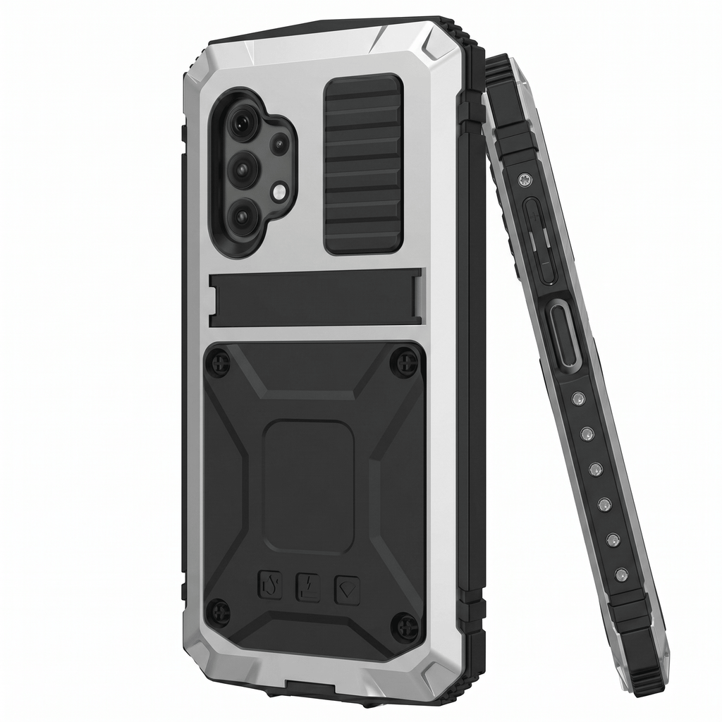 IronShield Armor Case – Metal Kickstand Shockproof Case – Samsung Galaxy A32 - TrendsToLife