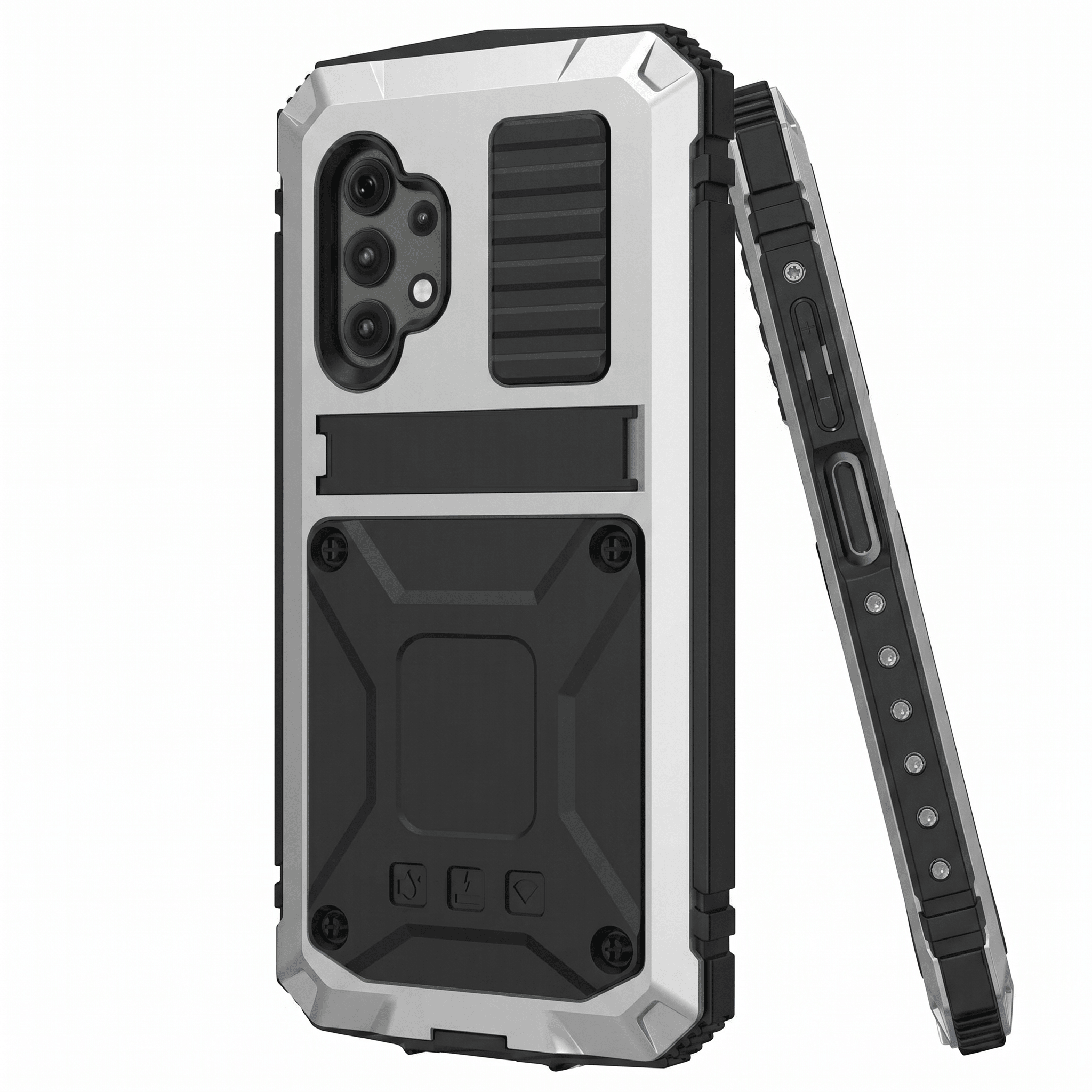 IronShield Armor Case – Metal Kickstand Shockproof Case – Samsung Galaxy A32 - TrendsToLife
