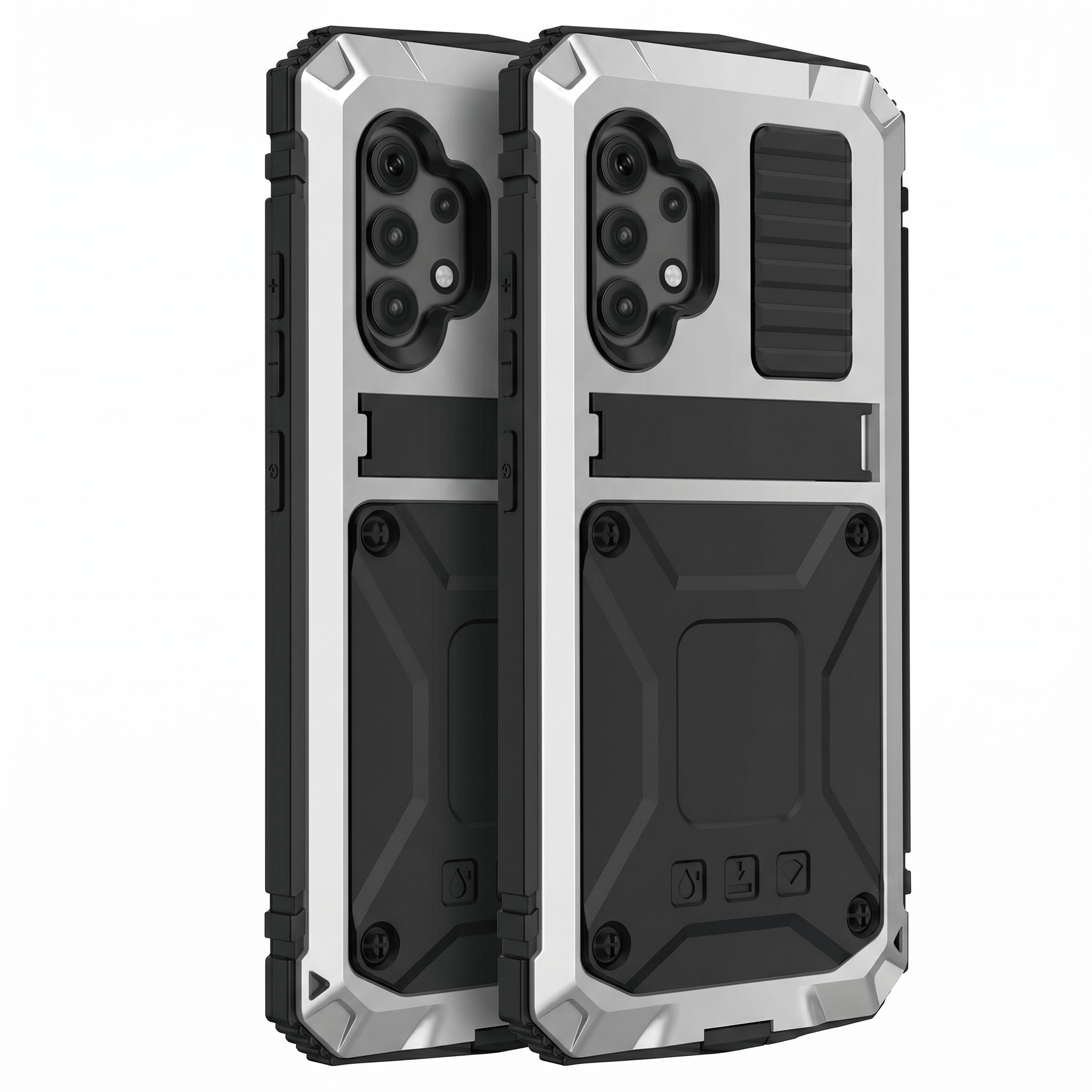 IronShield Armor Case – Metal Kickstand Shockproof Case – Samsung Galaxy A32 - TrendsToLife