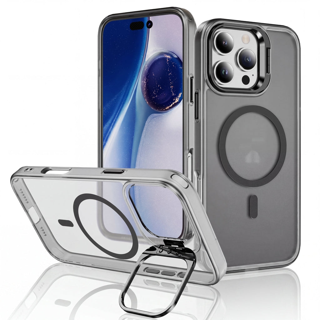 LensStand Magnetic Shockproof Case for iPhone 14–16 Series - TrendsToLife