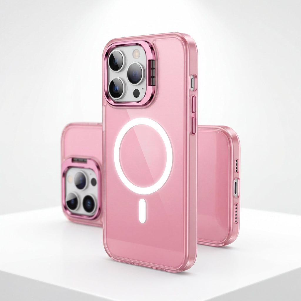 LensStand Magnetic Shockproof Case for iPhone 14–16 Series - TrendsToLife