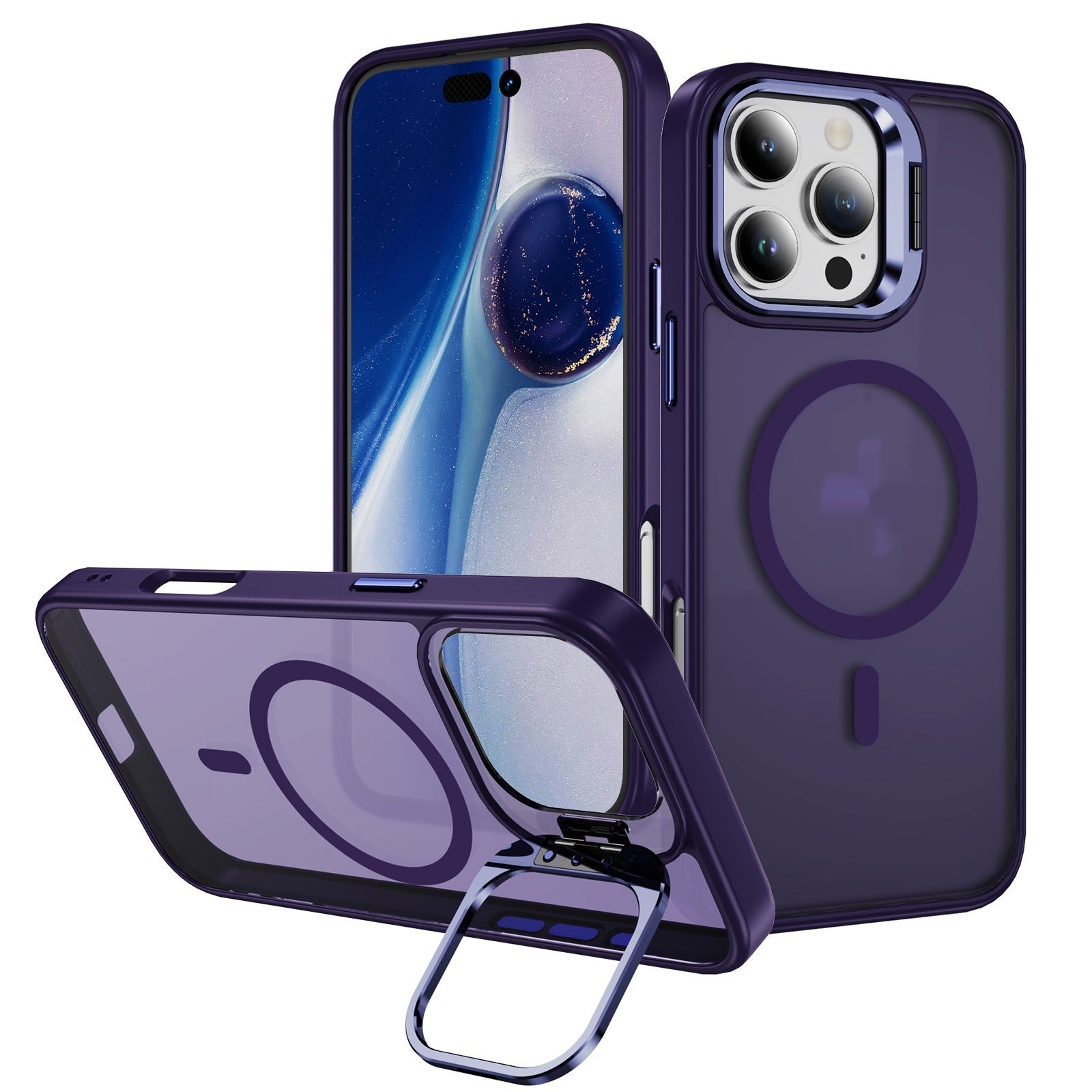 LensStand Magnetic Shockproof Case for iPhone 14–16 Series - TrendsToLife