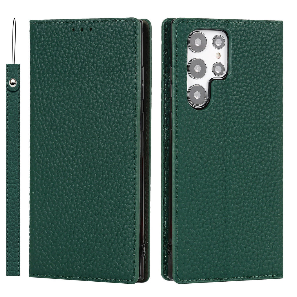 LitchiSlim Leather Case – Slim Protective Cover – Samsung Galaxy S20–S25 Series - TrendsToLife