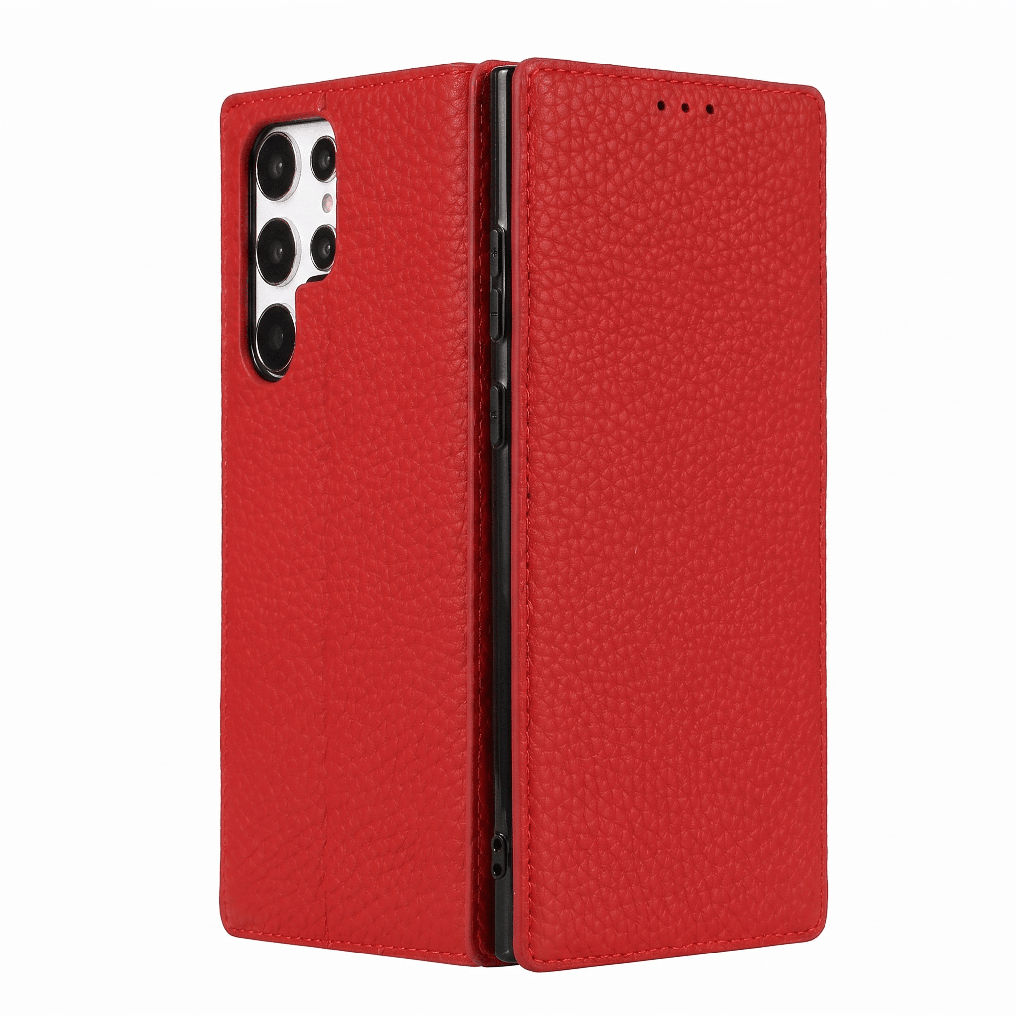 LitchiSlim Leather Case – Slim Protective Cover – Samsung Galaxy S20–S25 Series - TrendsToLife