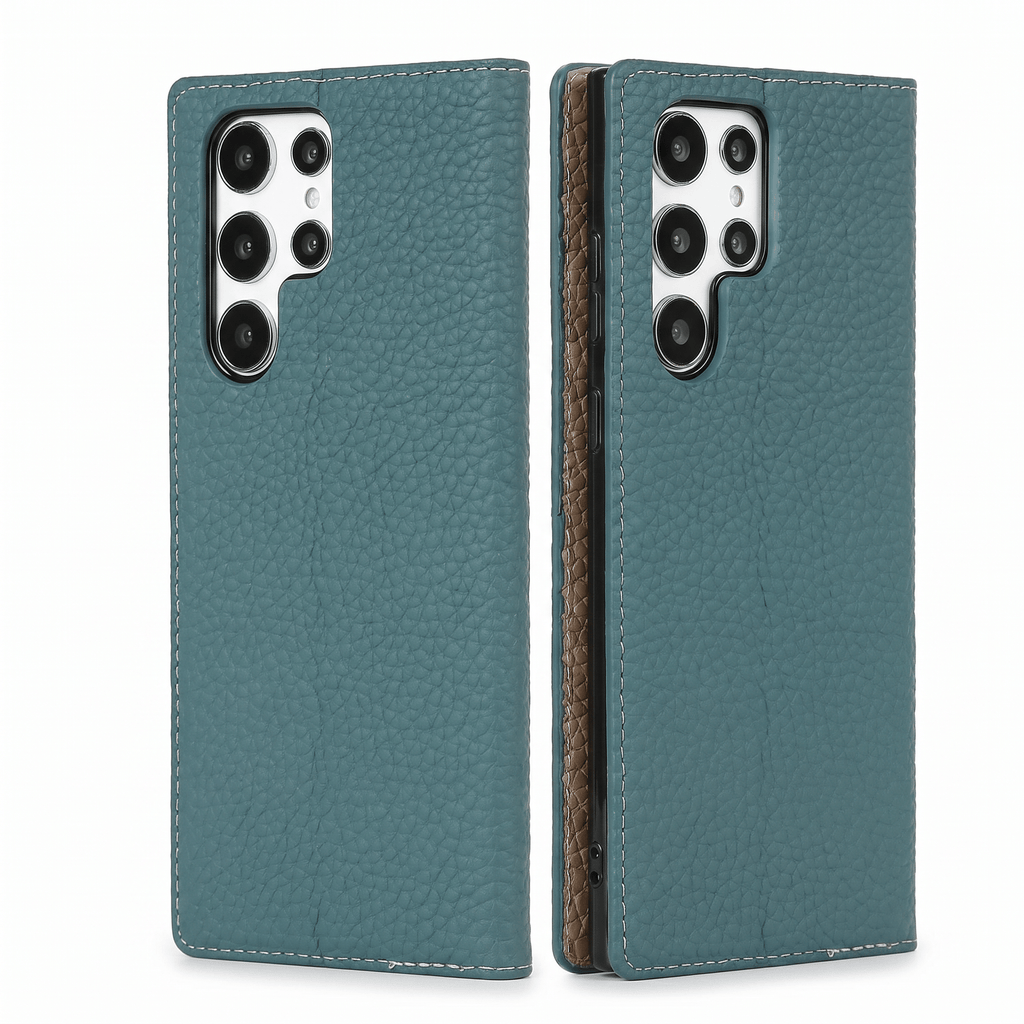 LitchiSlim Leather Case – Slim Protective Cover – Samsung Galaxy S20–S25 Series - TrendsToLife