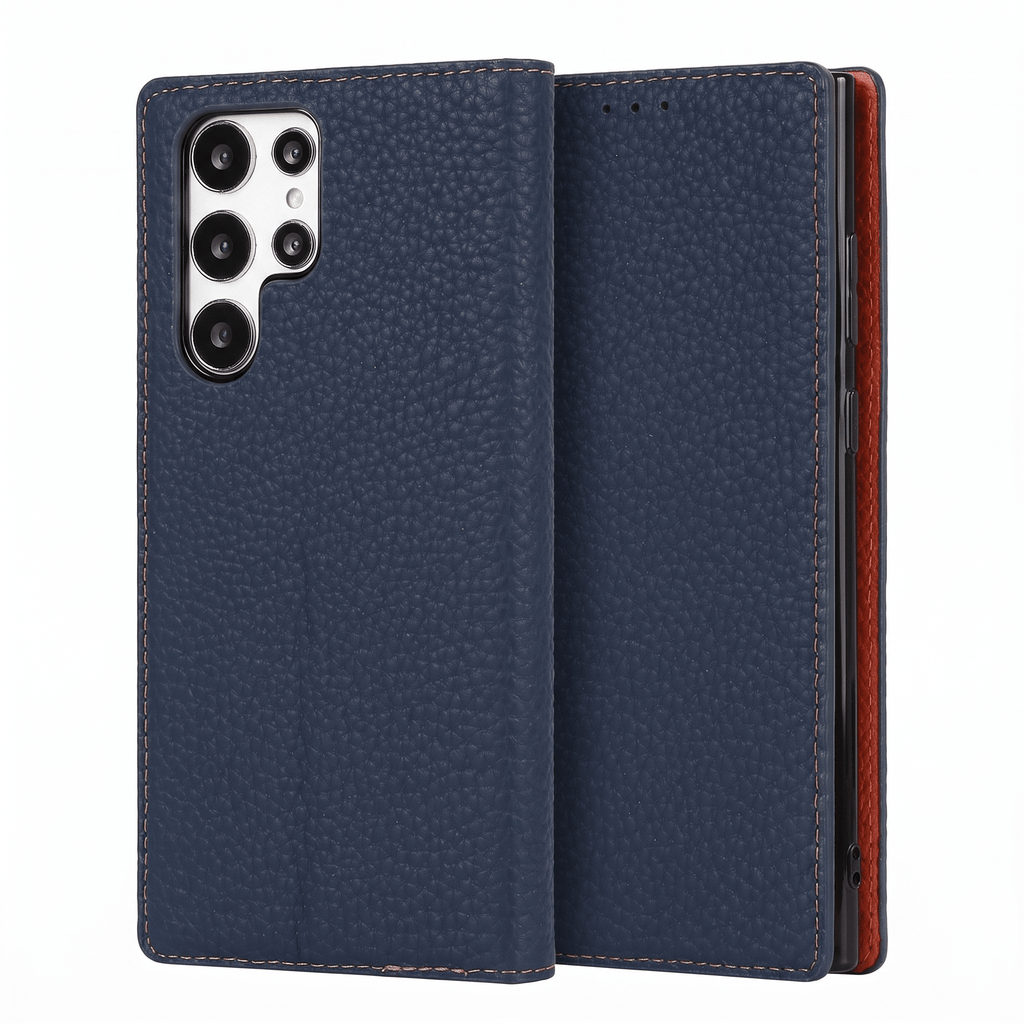 LitchiSlim Leather Case – Slim Protective Cover – Samsung Galaxy S20–S25 Series - TrendsToLife