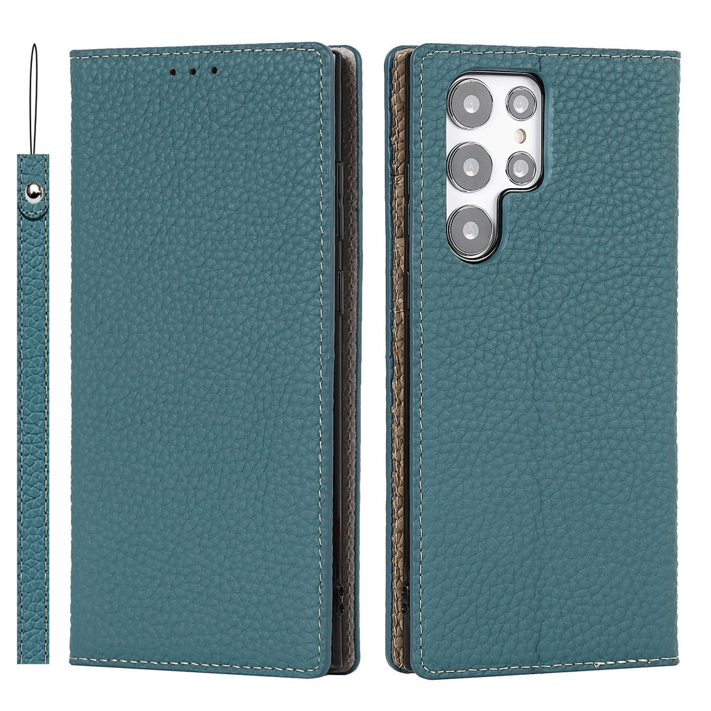 LitchiSlim Leather Case – Slim Protective Cover – Samsung Galaxy S20–S25 Series - TrendsToLife