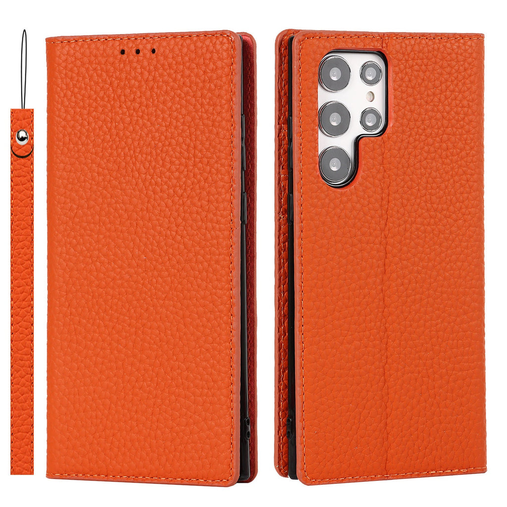LitchiSlim Leather Case – Slim Protective Cover – Samsung Galaxy S20–S25 Series - TrendsToLife