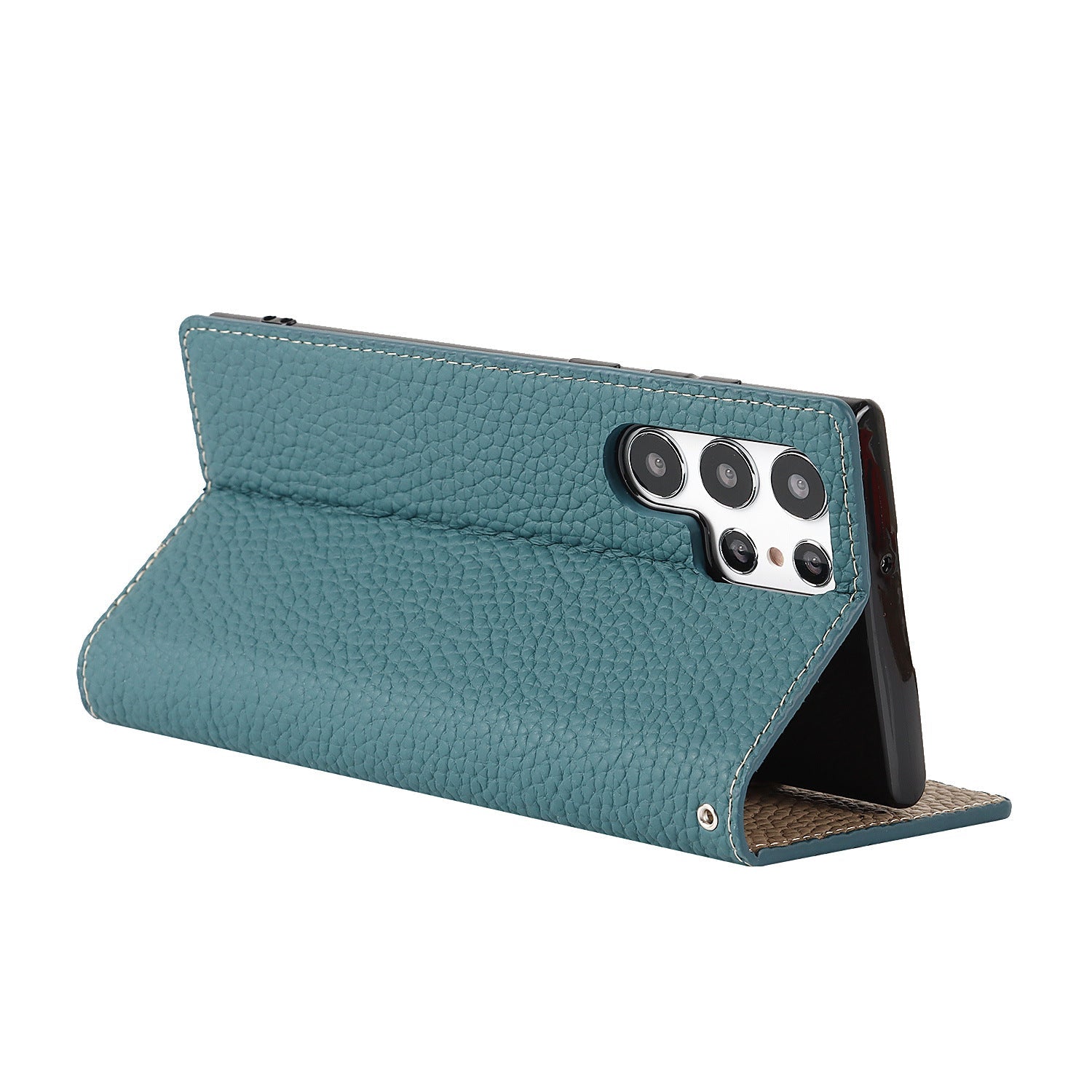 LitchiSlim Leather Case – Slim Protective Cover – Samsung Galaxy S20–S25 Series - TrendsToLife