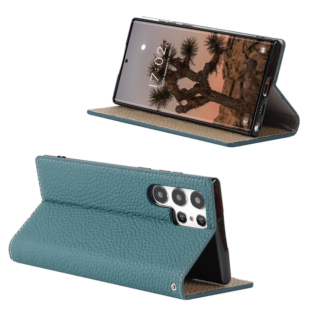 LitchiSlim Leather Case – Slim Protective Cover – Samsung Galaxy S20–S25 Series - TrendsToLife